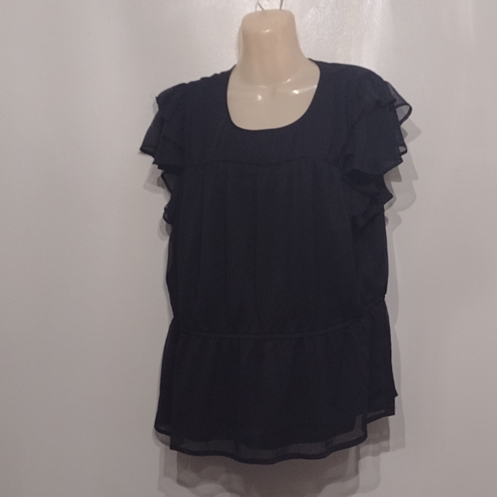 Simply Vera Vera Wang Black Blouse.
